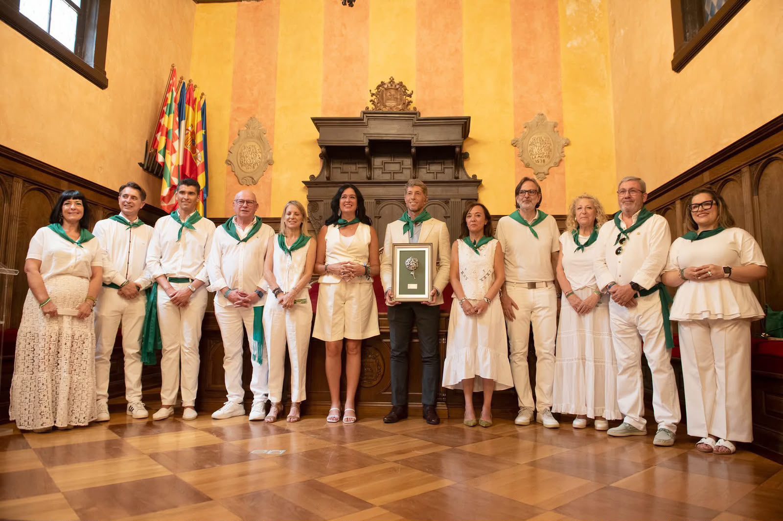 Huesca reconoce la trayectoria y el compromiso de Manuel Escribano con San Lorenzo