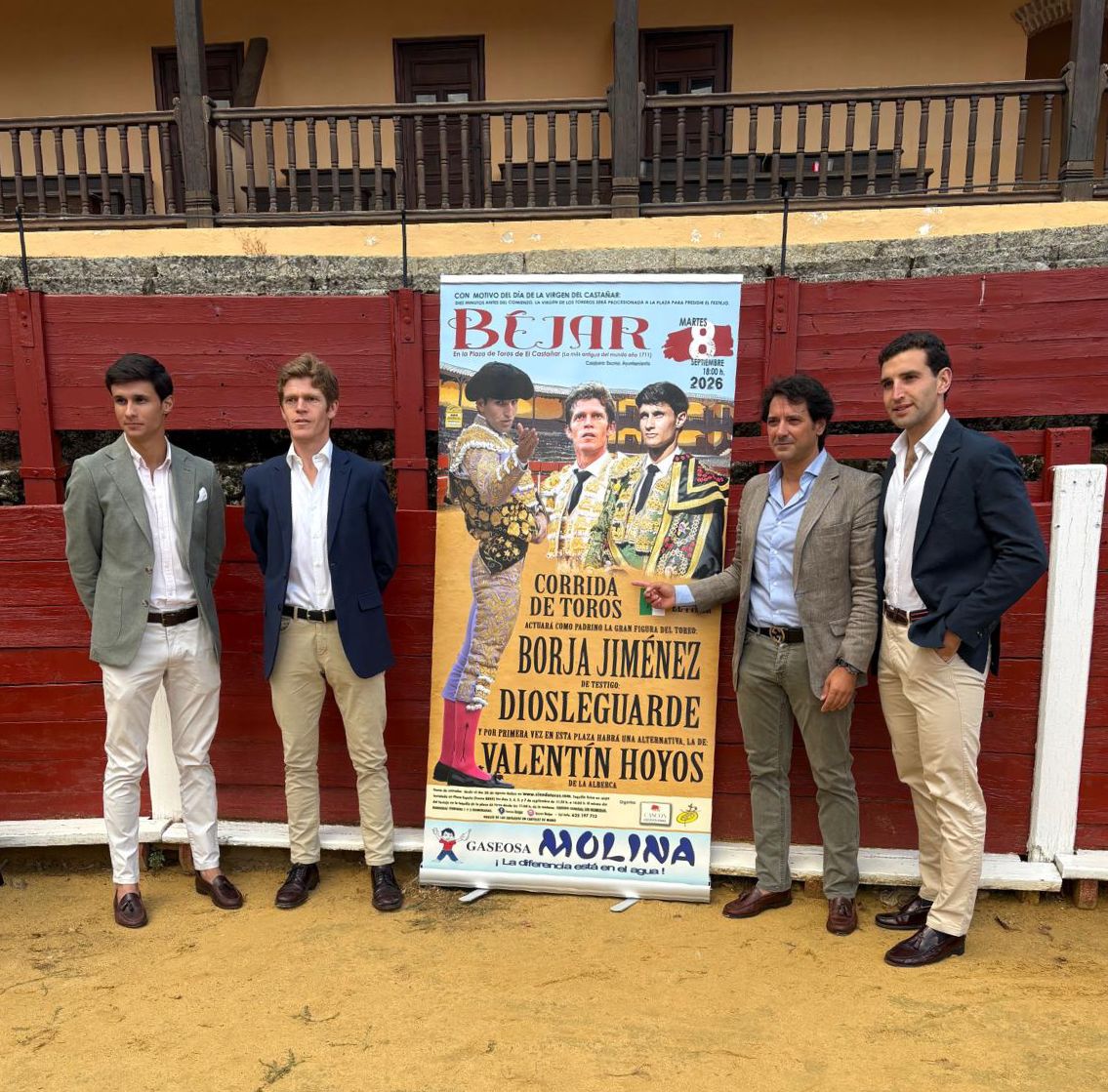 Valentín Hoyos tomará la alternativa en Béjar con Borja Jiménez y Manuel Diosleguarde