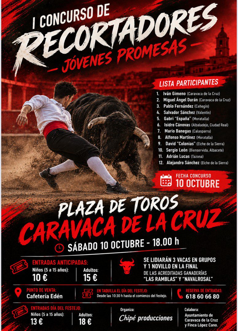 Caravaca estrenará en octubre su primer Concurso de Recortadores