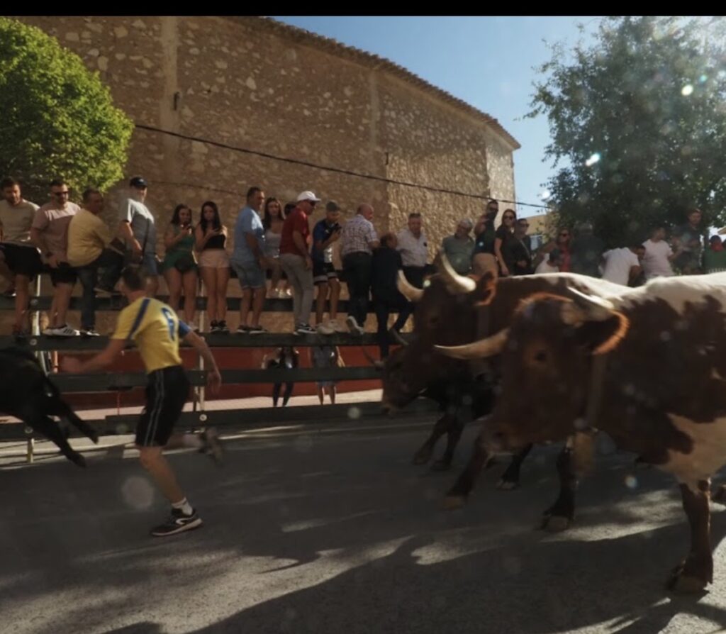 El joven de iniciales B. J. G. fue prendido cuando trataba de saltar la barrera de la plaza de toros y fue cogido por el glúteo de manera muy fea