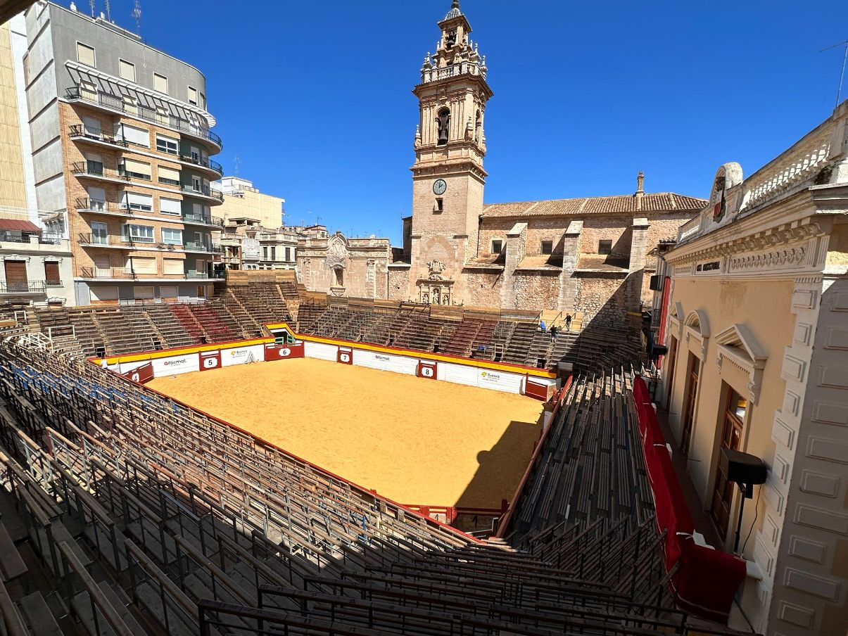 La plaza de toros de Algemesí, declarada Bien de Interés Cultural por su singular sistema constructivo