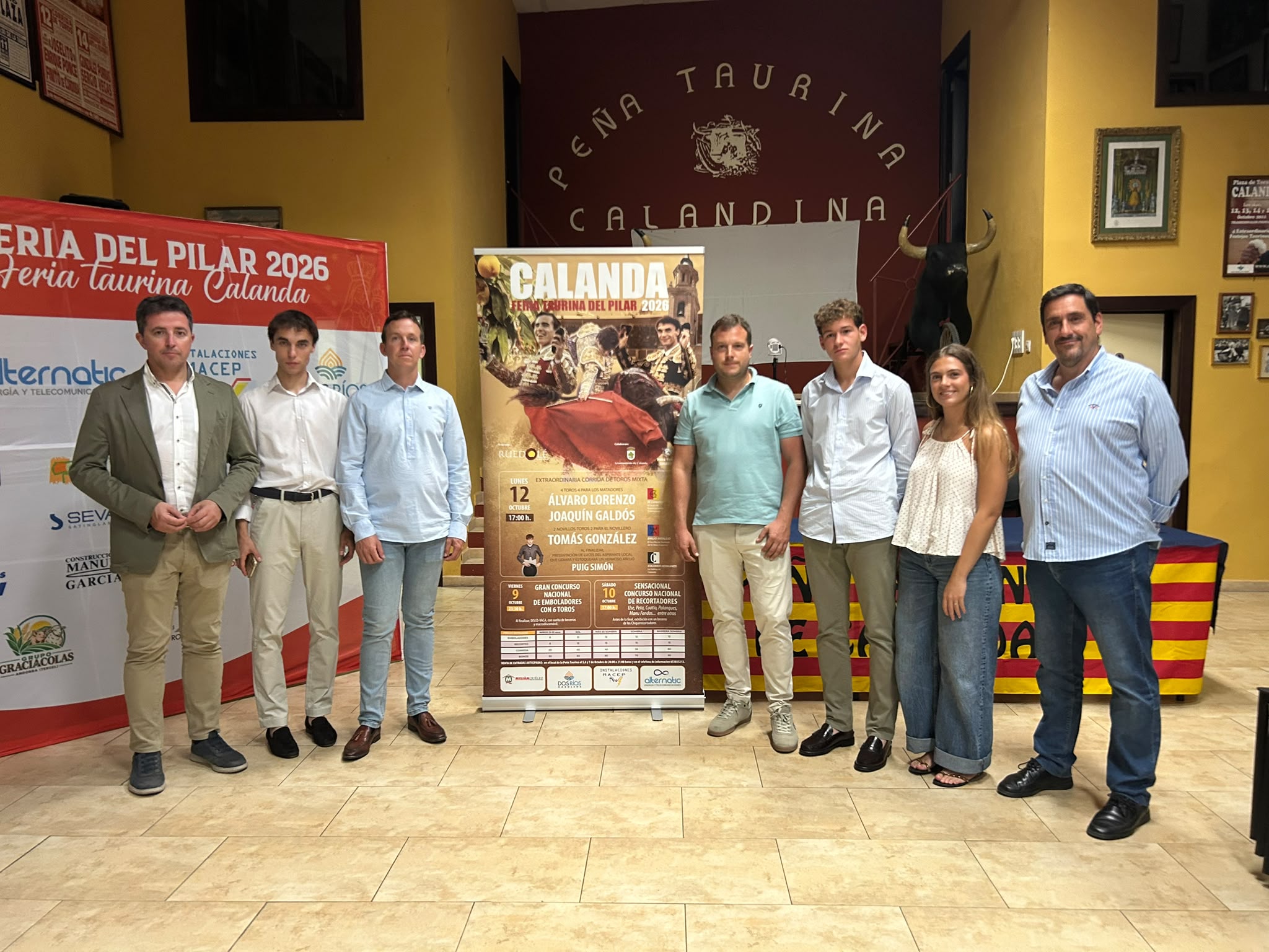 Calanda apuesta por la tierra en el Pilar: Tomás González y el debut de Álvaro Puig Simón, junto a Lorenzo y Galdós