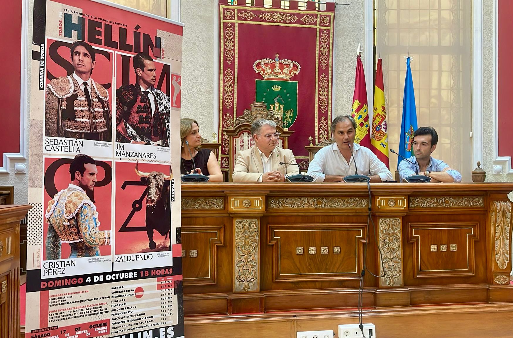 Hellín recupera su Corrida de Feria tres años después con Castella, Manzanares y Cristian Pérez