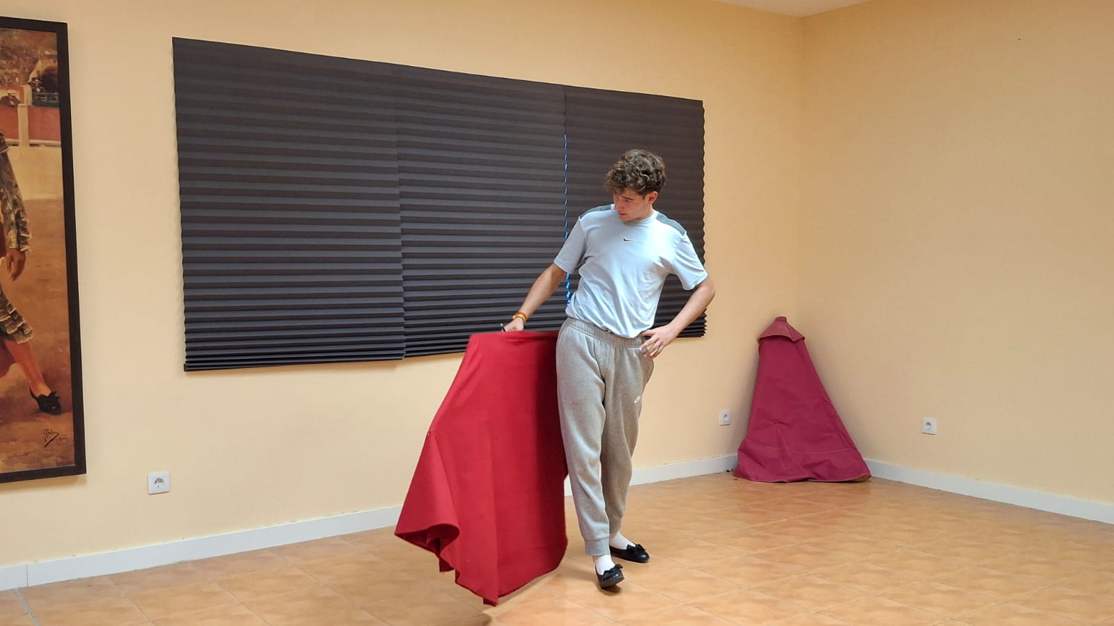 Álvaro Puig Simón entrenando de salón