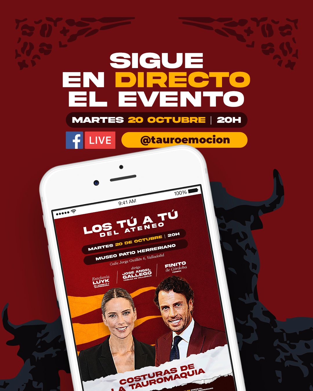 Finito de Córdoba y Estefanía Luyk, sígalo en directo desde Valladolid