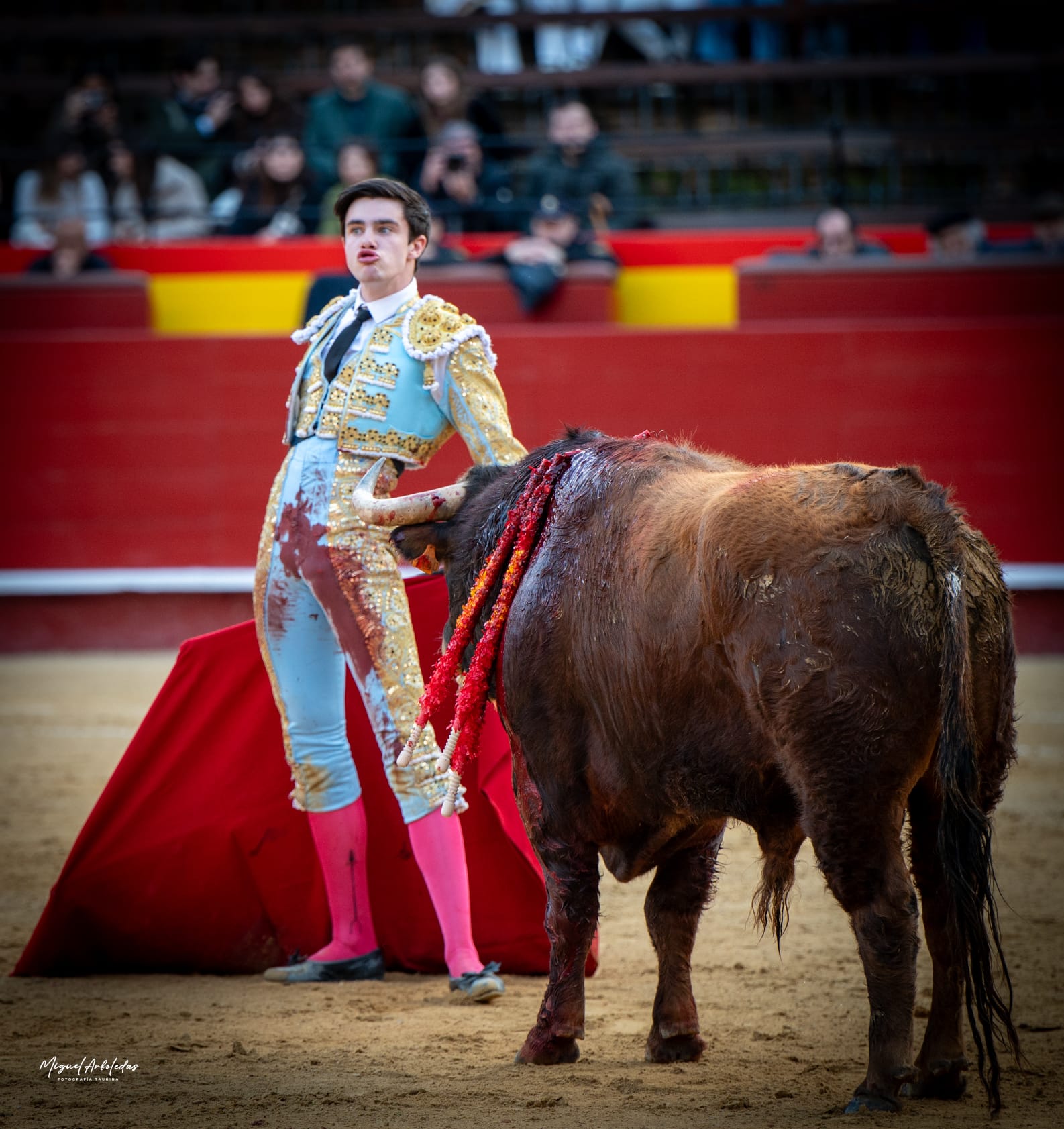 Mario Vilau reaparece en Zaragoza solo 12 días después de su grave cornada