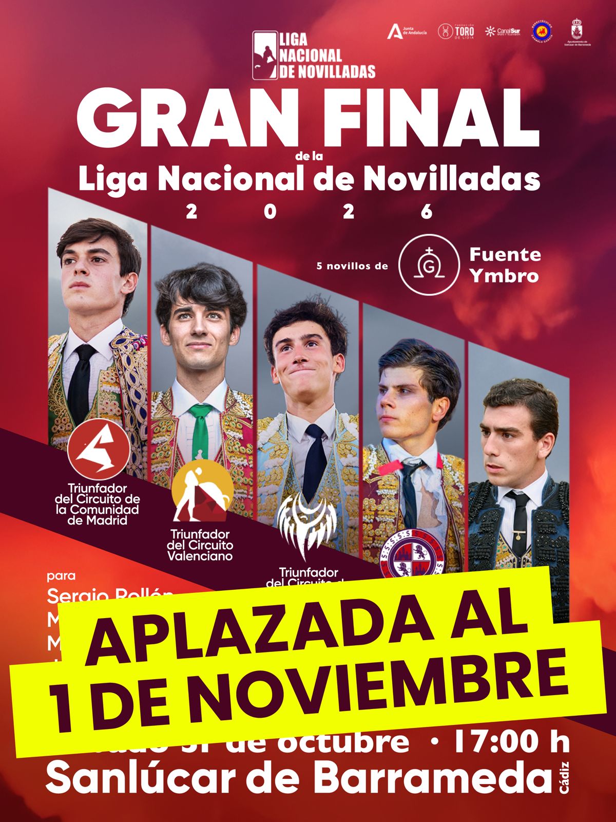 La final de la Liga Nacional de Novilladas se aplaza al domingo por el luto nacional tras la tragedia de Urda